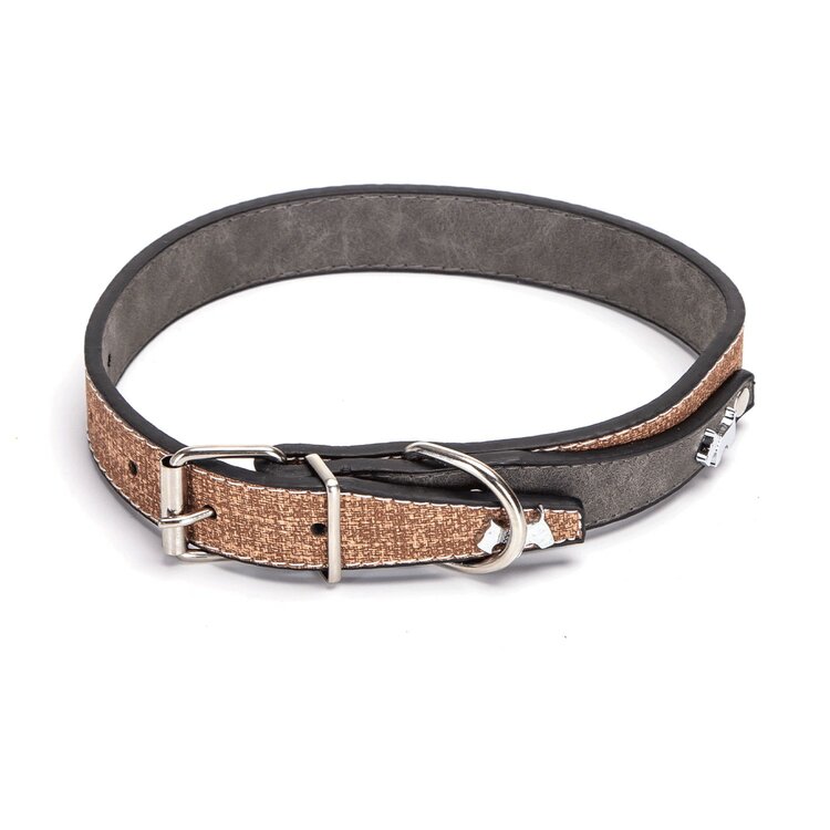 Nobleza Luxe hondenhalsband - Vegan leer - 52 cm