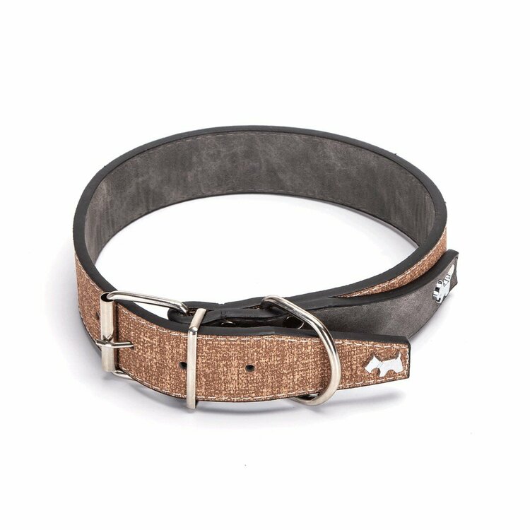 Nobleza Luxe hondenhalsband - Vegan leer - 68 cm