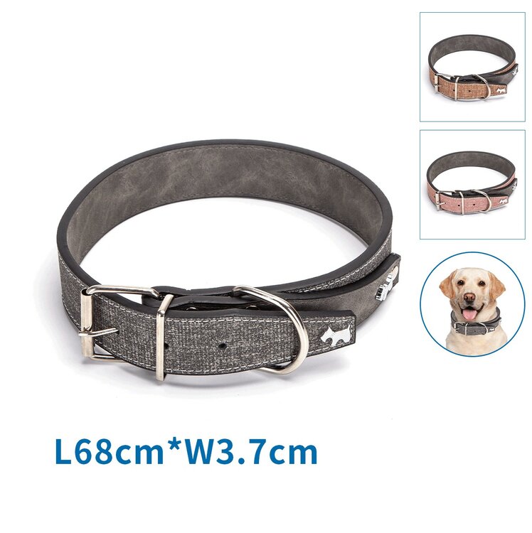 Nobleza Luxe hondenhalsband - Vegan leer - 68 cm