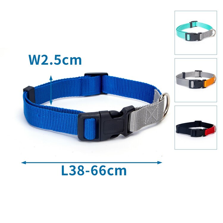 Nobleza Hondenhalsband - Nylon - Kliksluiting - 66 cm