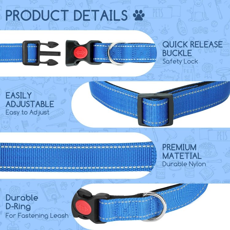 Halsband grote hond met extra veilige sluiting