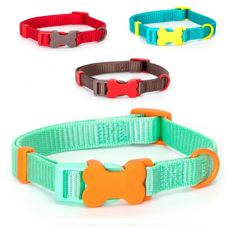 Leuke hondenhalsband grote maat Nylon 60 cm rood