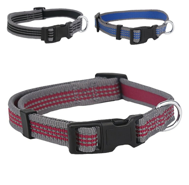 Nobleza Reflecterende hondenhalsband - Nylon - 50 cm