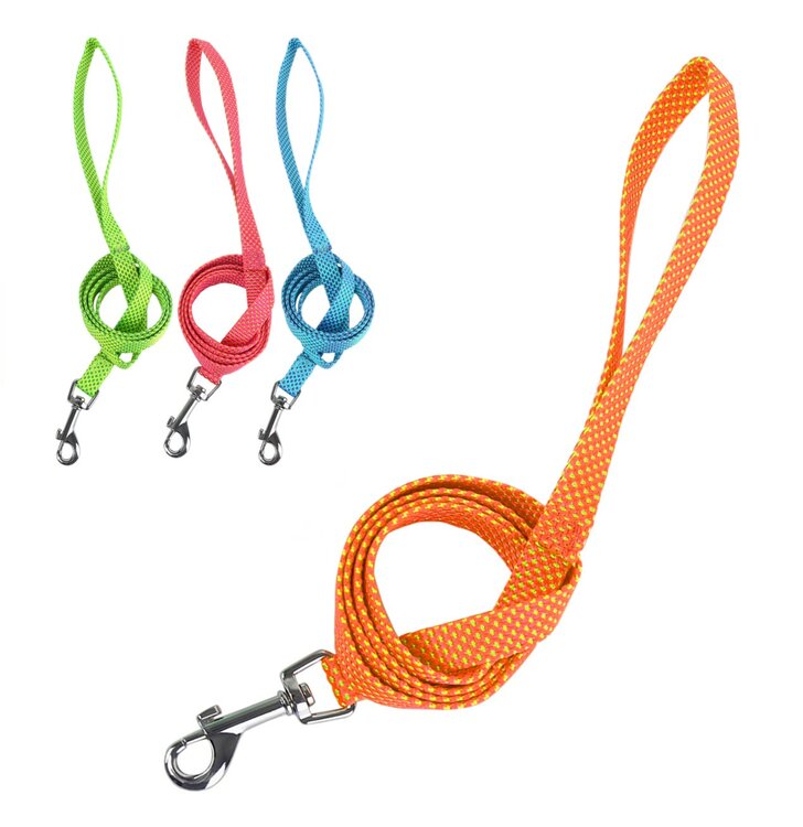 Nobleza Hondenriem - Nylon - Gestipt - Lengte 120 cm - Breedte 2 cm