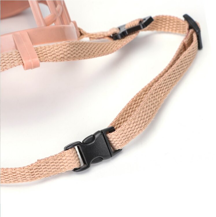 Nobleza Honden muilkorf - Kunststof - Beige - Maat XS