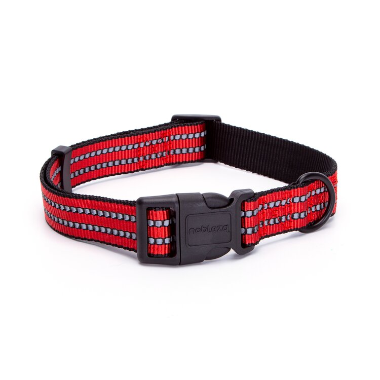 Hondenhalsband nylon met reflecterende eigenschappen