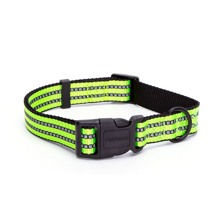 reflecterende halsband hond geel