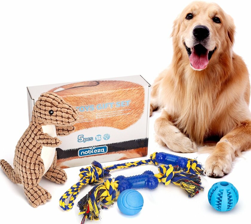 Nobleza Honden speelgoedset - 5 speeltjes