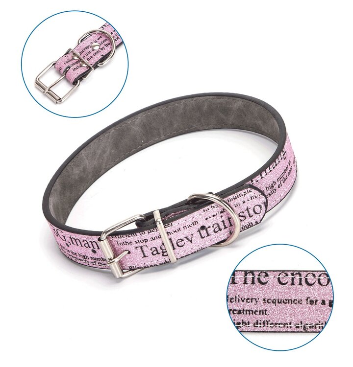 Hondenhalsband glitters, lengte 60 cm