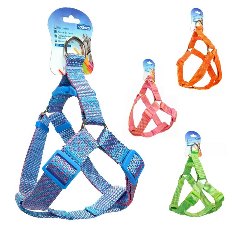 Nobleza Y-Tuigje Kleine hond - Fluorescerend - Maat S
