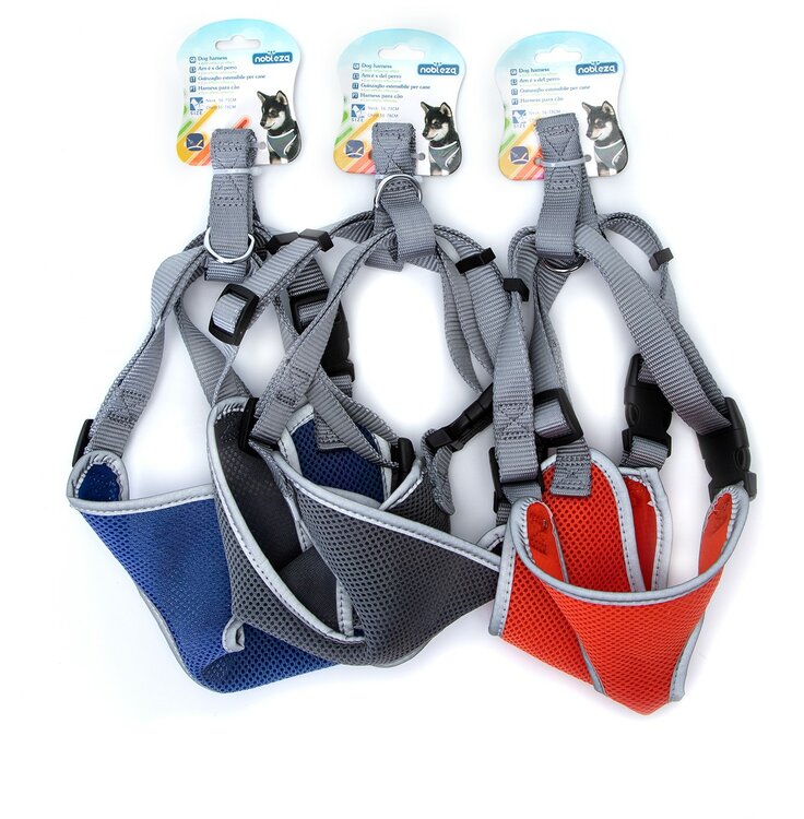 Nobleza Honden h-tuig - Gevoerd - Nylon - Maat L