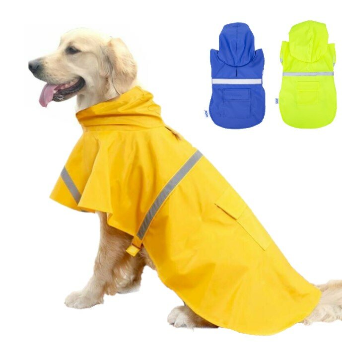 Hondenregenjas geel