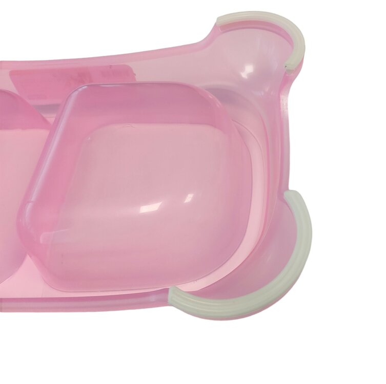 Nobleza Voerbak voor hond en kat - Dubbel - Roze - Maat S