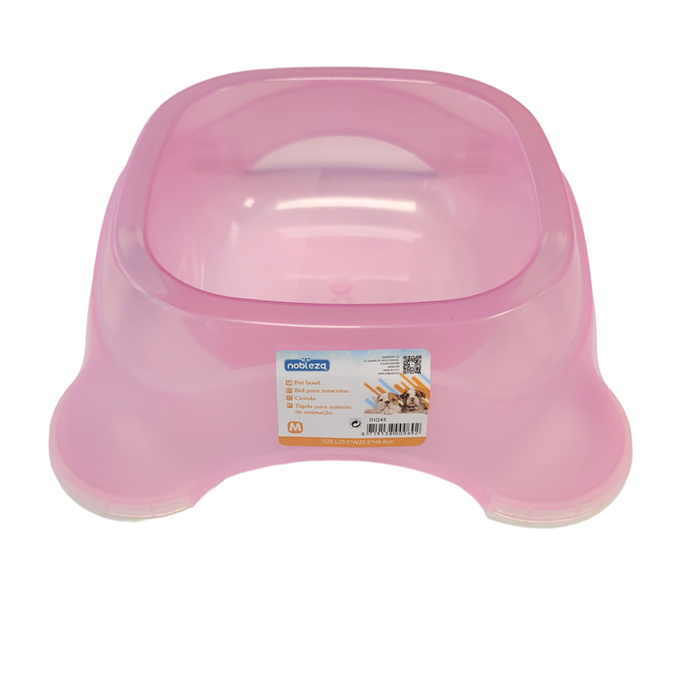 Nobleza Voerbak voor hond en kat - Roze - Maat M