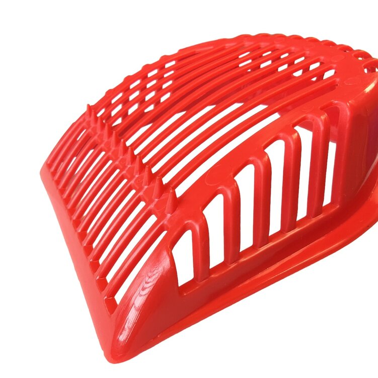 Nobleza Kattenbakschep - Kunststof - Maat S - Rood