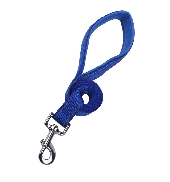 Nobleza Hondenriem met gevoerd handvat - Blauw