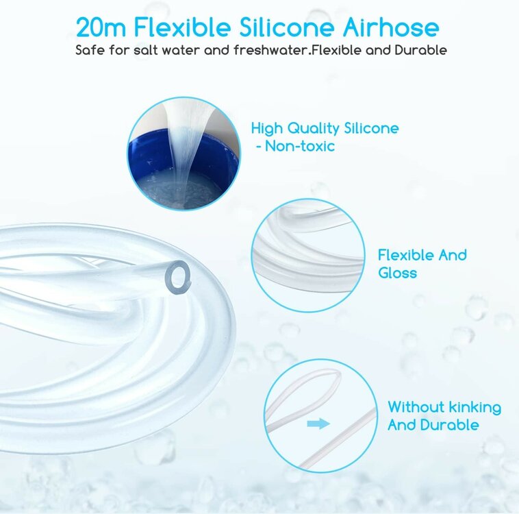 Nobleza Aquarium luchtslang - 6 mm - 200 cm