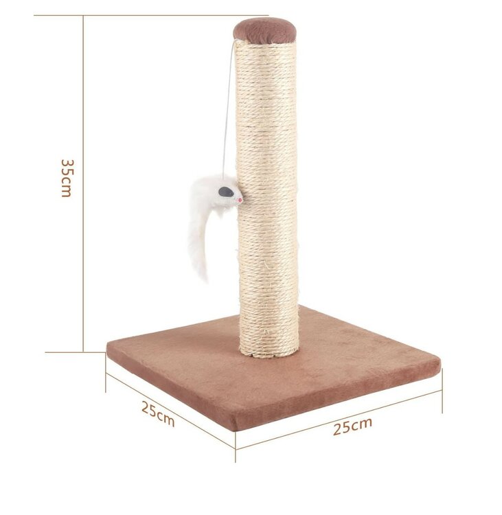 Nobleza Krabpaaltje met speeltje - Bruin - 35 cm