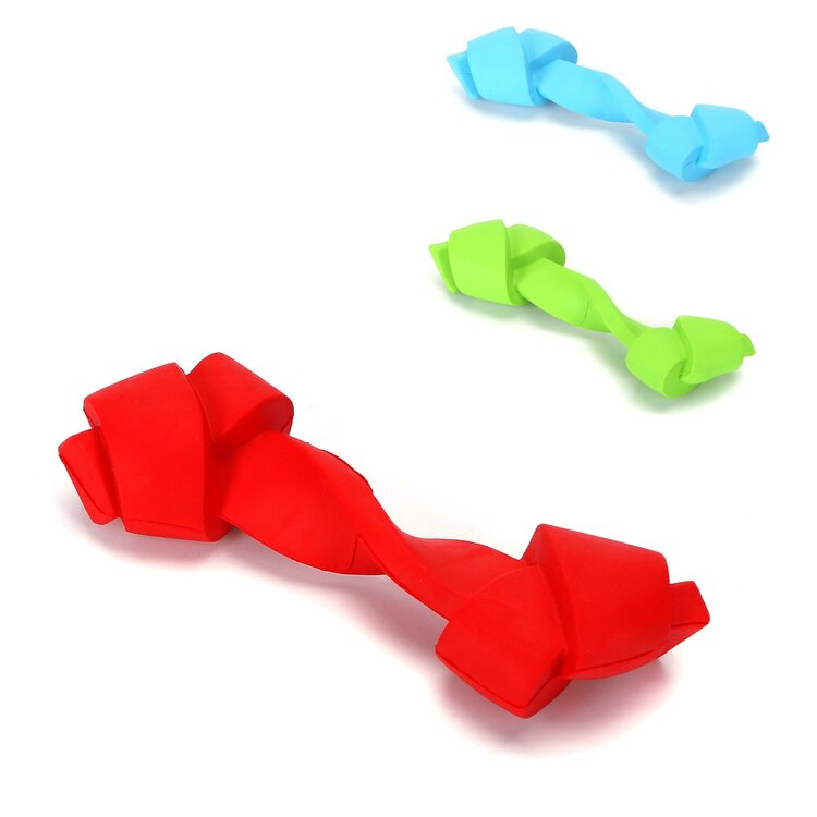Nobleza Honden kauwspeelgoed - Rubber halter - 14 cm