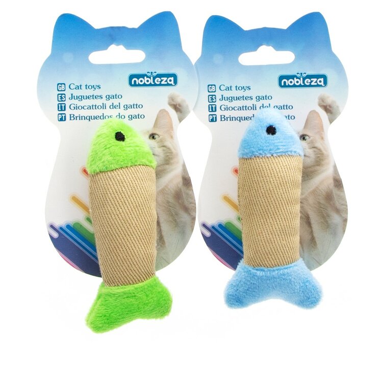 Leuk kattenspeeltje in de vorm van een visje