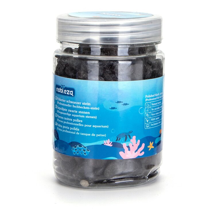 Nobleza Aquarium bodembedekking - Zwarte kiezels
