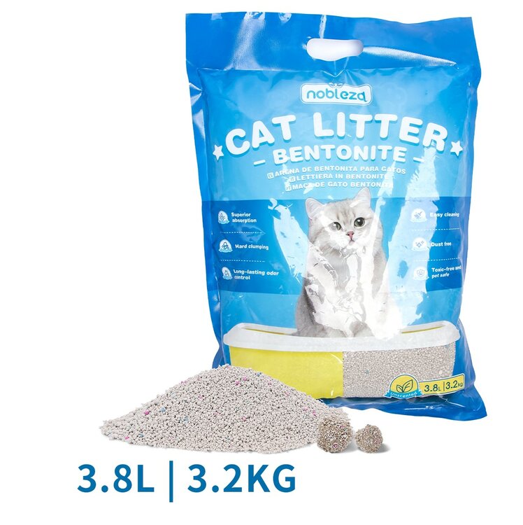 Nobleza Kattenbakvulling - Bentoniet - Naturel - 3,8 L