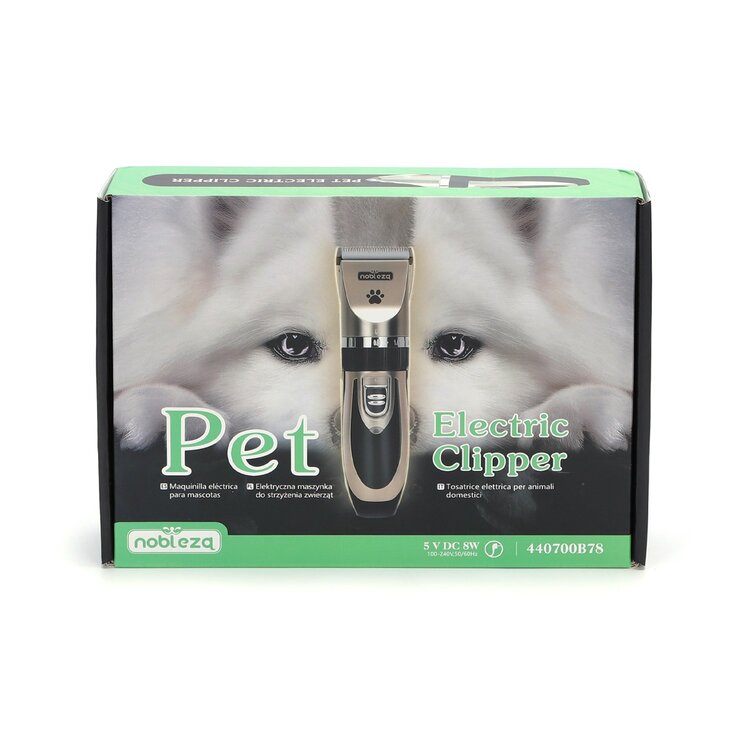 Nobleza Tondeuse voor hond en kat - Draadloos - Set - Gold