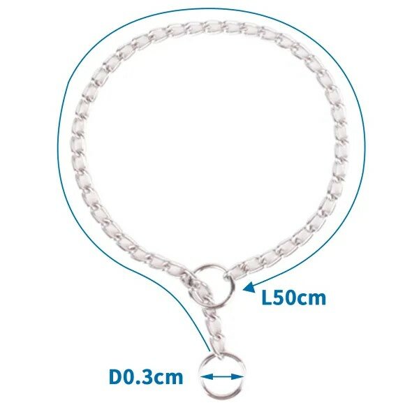 Nobleza Hondenhalsband - Slipketting - M - Omtrek nek 35 cm