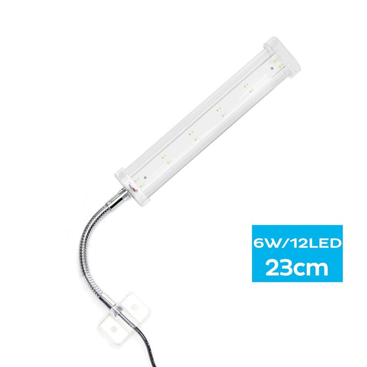 Nobleza Aquariumverlichting - Wit LED licht - Glas - Verstelbaar - 6 W
