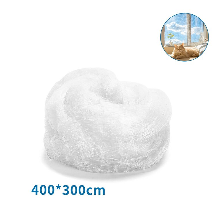 Nobleza Kattennet - 3x4 meter - Transparant