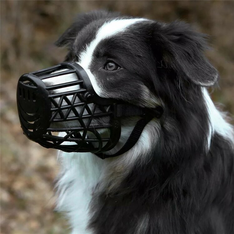 Nobleza Honden muilkorf - Kunststof - Zwart - Maat XL