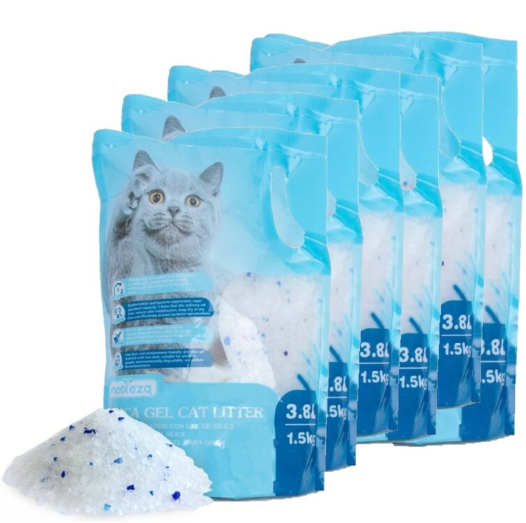 Nobleza Kattenbakvulling - Silica - 8 x 3,8 liter