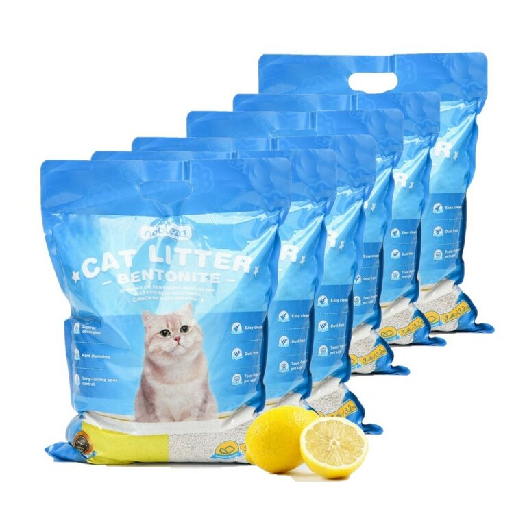 Nobleza Bentoniet kattenbakvulling citroen 6 x 3,8 L