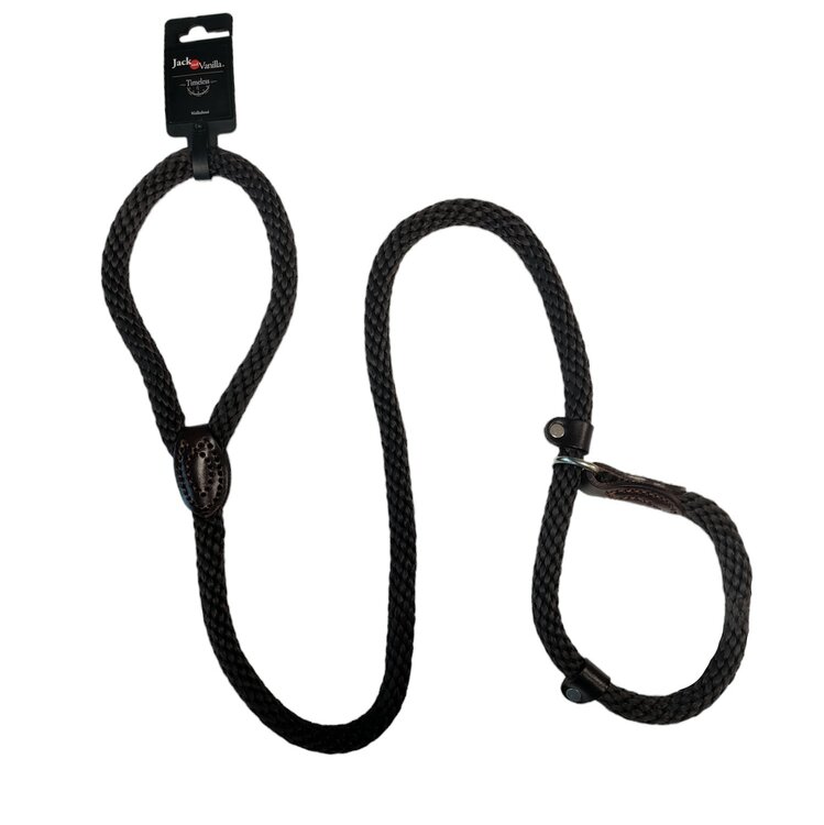 Jack and Vanilla Sliplijn anti trek bruin, 140 cm, 15 mm