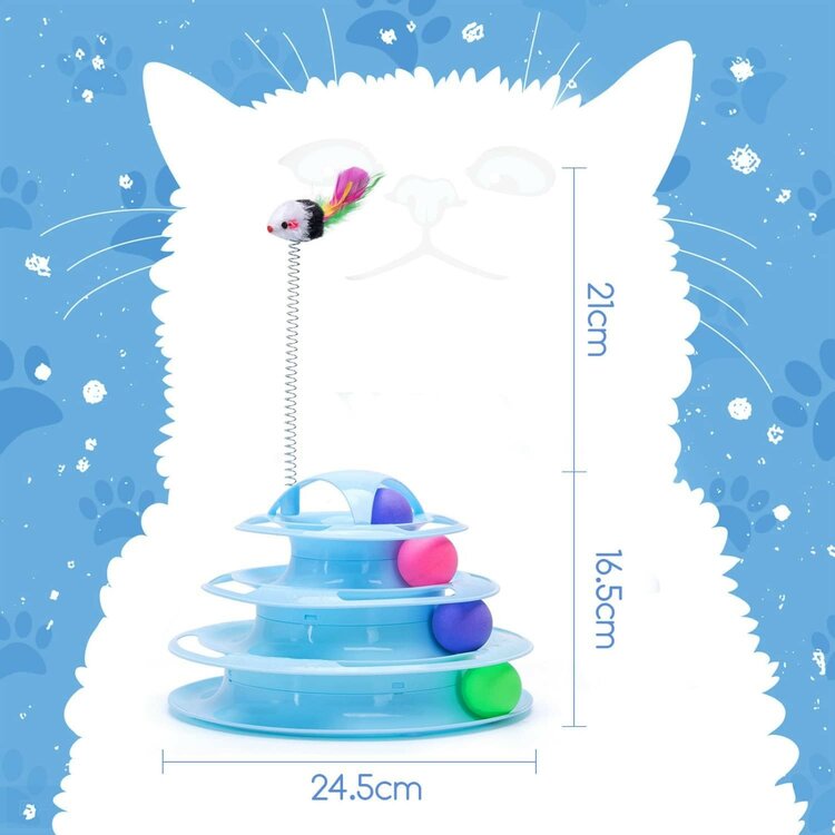 Nobleza Katten speeltoren met ballen en muis