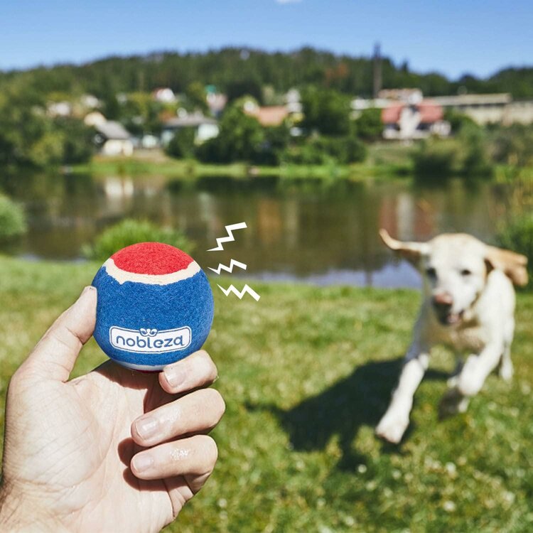 Nobleza Honden tennisbal met piep - Diameter 6,4 cm
