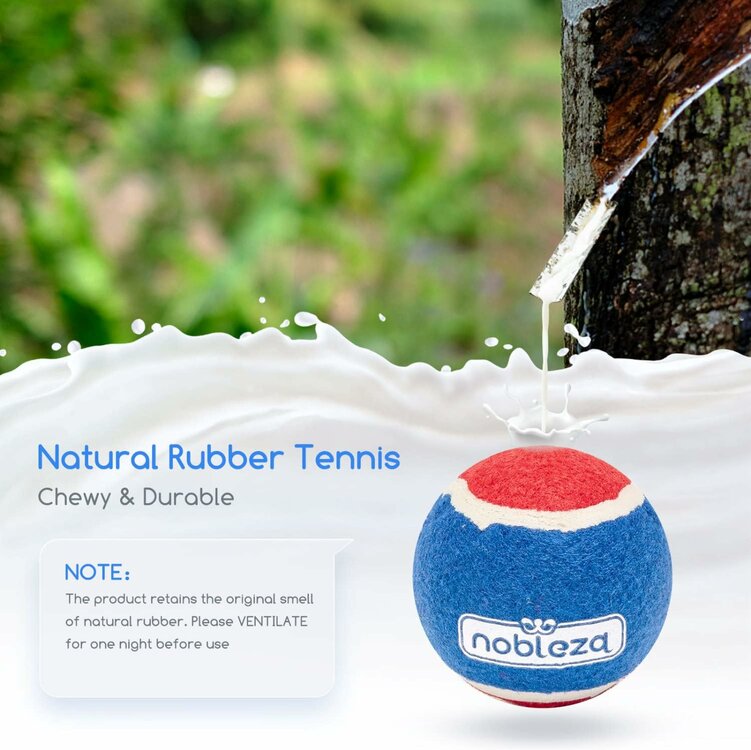 Nobleza Honden tennisbal met piep - Diameter 6,4 cm