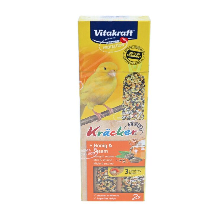 Vitakraft Vogelsnack kanarie crackers - 2 stuks