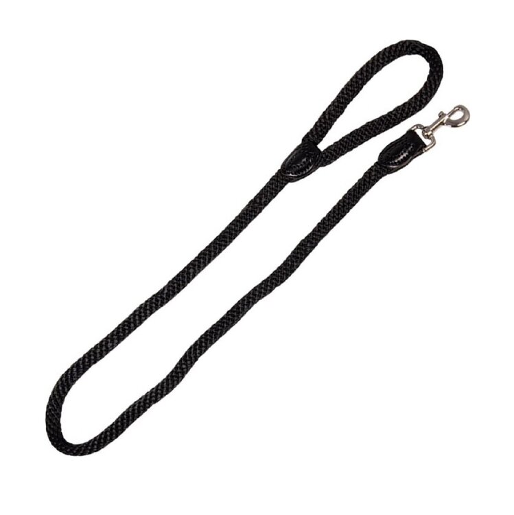 Jack and Vanilla Hondenriem, rond, zwart - 135 cm, dik