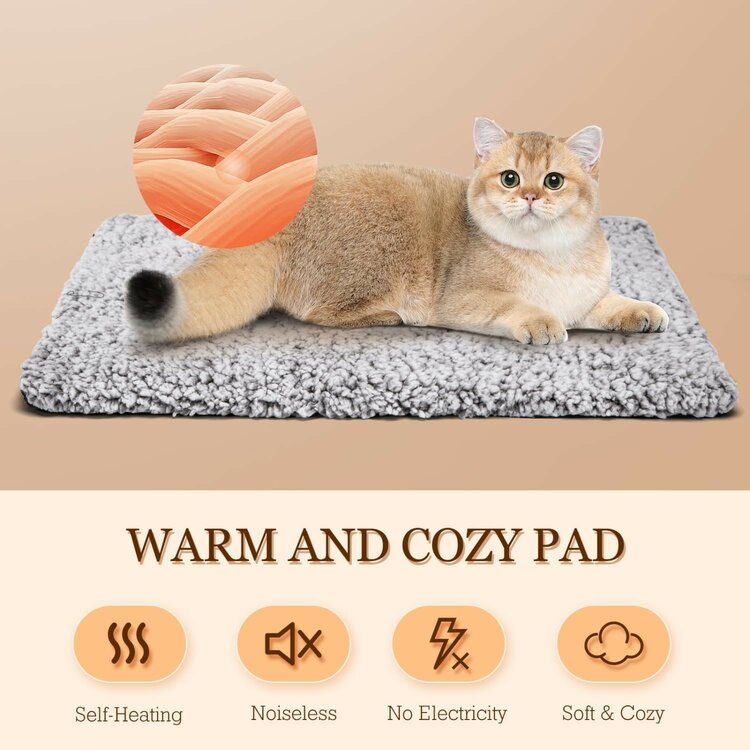 Nobleza Warmtemat voor hond en kat - Pluche - 40x50 cm