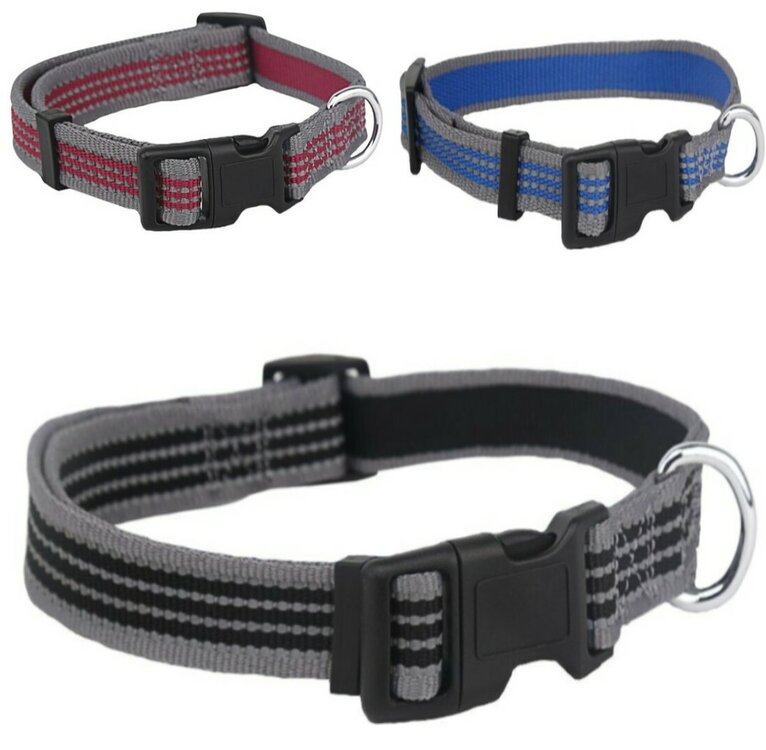 Hondenhalsband soepel Nylon, reflecterend