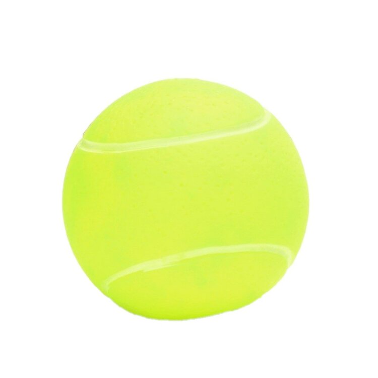 Nobleza Honden speelbal met piep - Geel - 6,5 cm