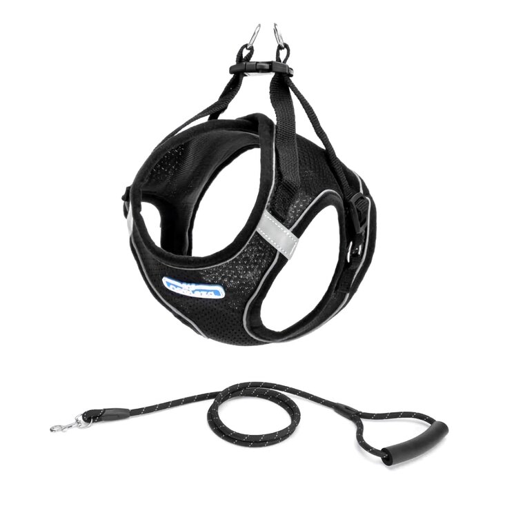Nobleza Hondenharnas - Met riem - Zwart - reflecterend - Maat S