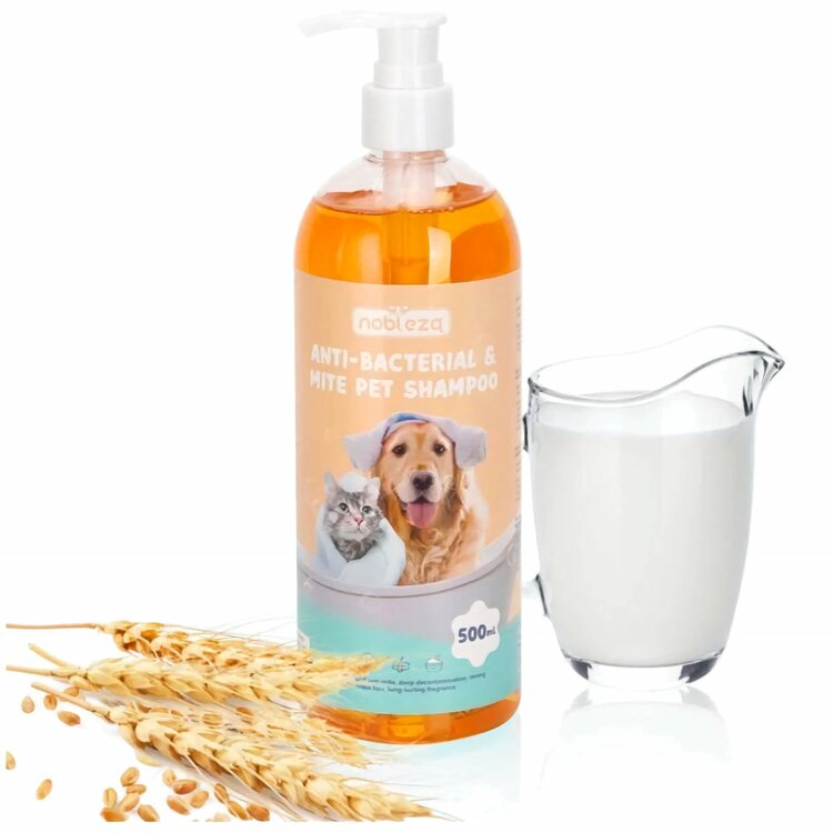 Nobleza Vlooienshampoo voor hond en kat - Antibacterieel - 500 ml