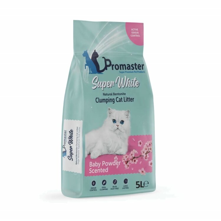 Promaster Kattenbakvulling met babypoeder - 5 L