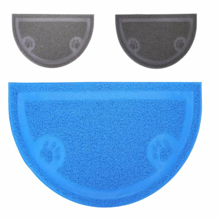 Kattenbakmat rubber halfrond
