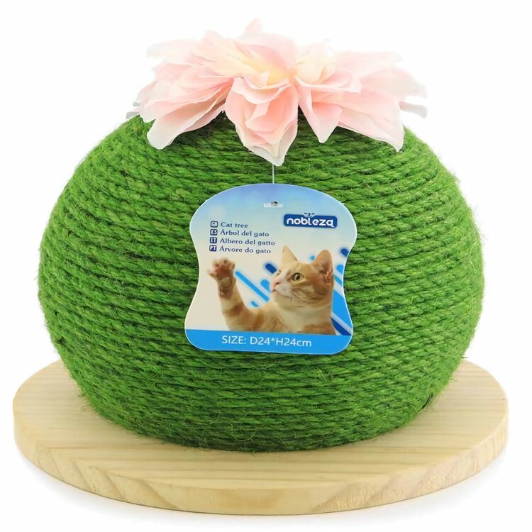 krabpaal in de vorm van een grote bal cactus