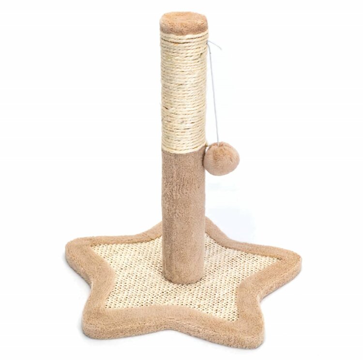 Nobleza Krabpaal met speeltje - Beige - 38 cm