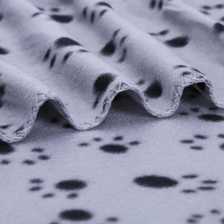 Grijze fleece honden- / kattendeken