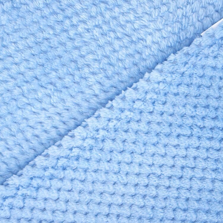 Nobleza Deken voor hond en kat - Pluche - Lichtblauw - Maat L - 100x120 cm